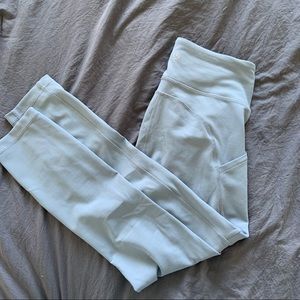 Light Blue Lululemon Invigorate High-Rise Crop 23”